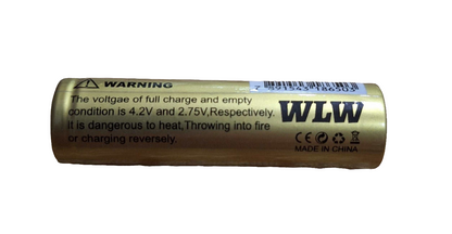 18650 WLW 8800 mAh 4.2V Battery - Postive and negative side are flat faced