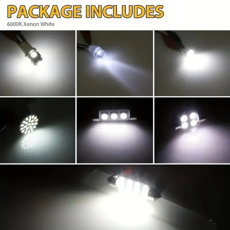 42pcs Universal Car LED Bulb Set