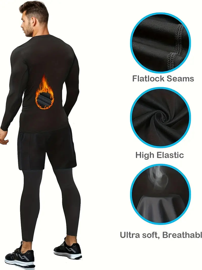 Men's Thermal Compression T-Shirt Plus - Little Tokyo SA
