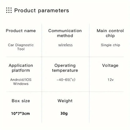 ELM 327 Obd2 Wireless Car Diagnostic Scanner - Little Tokyo SA