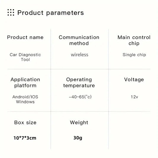 ELM 327 Obd2 Wireless Car Diagnostic Scanner - Little Tokyo SA
