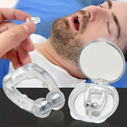 1pc Anti-Snoring Magnetic Silicone Nasal Plug