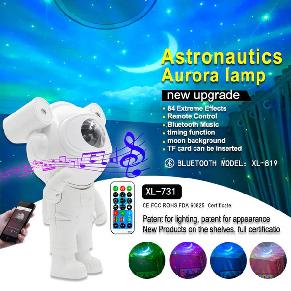 Astronaut projection Night Light with Bluetooth Speaker