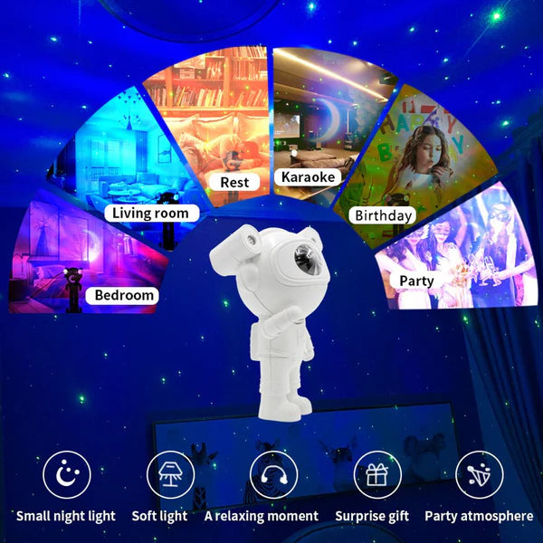 Astronaut projection Night Light with Bluetooth Speaker