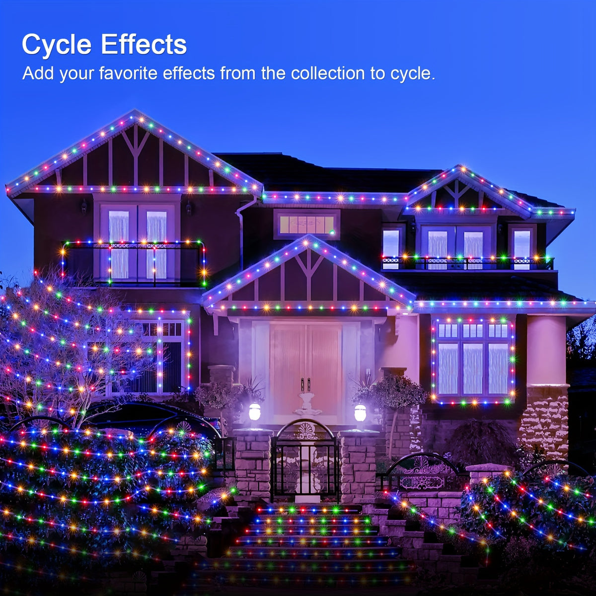 Colorful RGBIC leather wire smart fairy lights with app control, showcasing vibrant, customizable lighting on flexible wire.