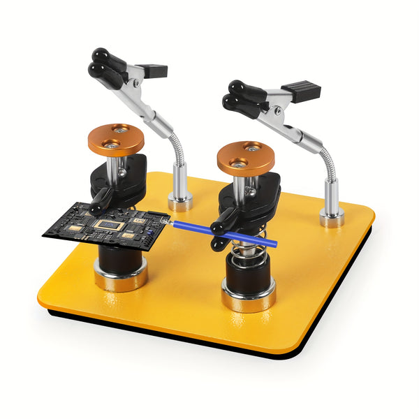 Magnetic Helping Hands Soldering Station with 9.91x9.91 cm Metal Stable ...