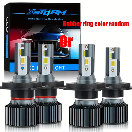 XSTORM H4 50w High/Low Beam LED Canbus Car Headlight Bulbs Kit Plug And Play 6500K