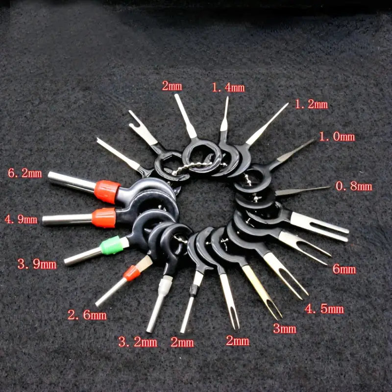 36pc Car Plug Terminal Retractor Electrical Wire Connector Pin Extractor Kit