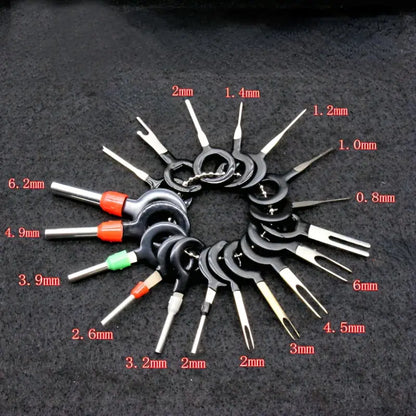 36pc Car Plug Terminal Retractor Electrical Wire Connector Pin Extractor Kit