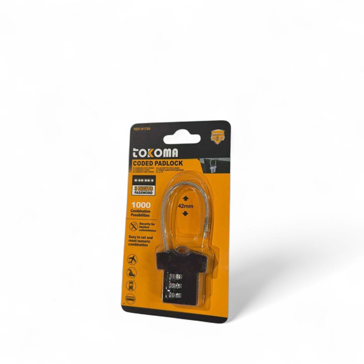 Tokoma High Quality Coded Padlock