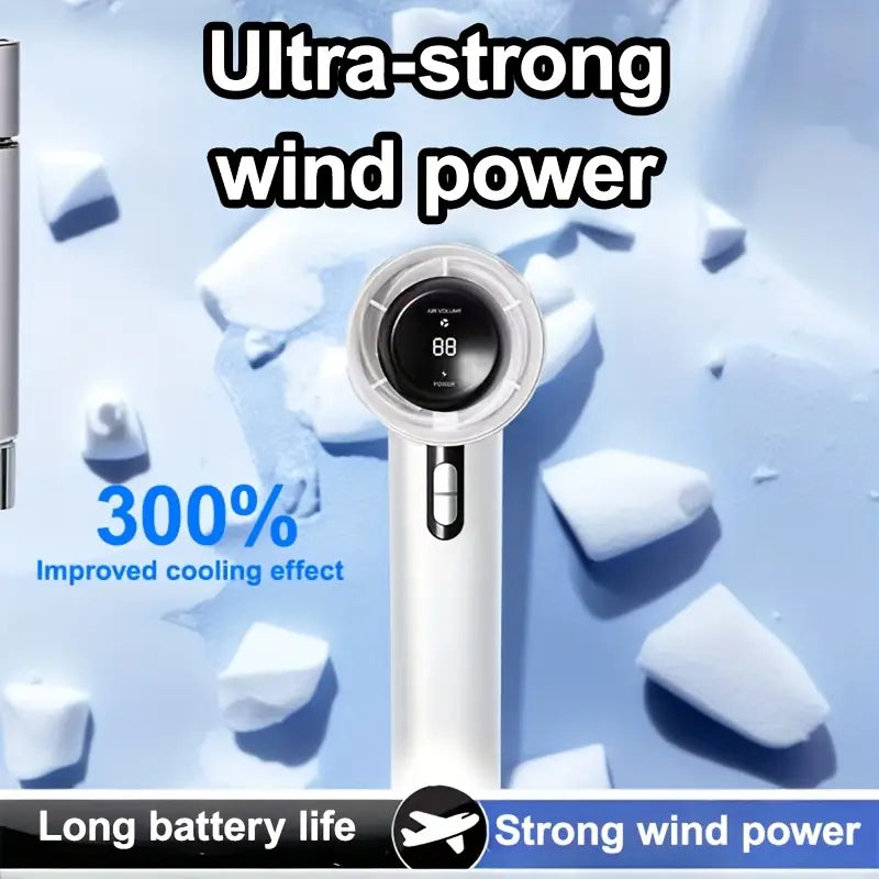 1pc AI00 Handheld Turbo Fan - Ultra Powerful 13000 RPM High-Speed