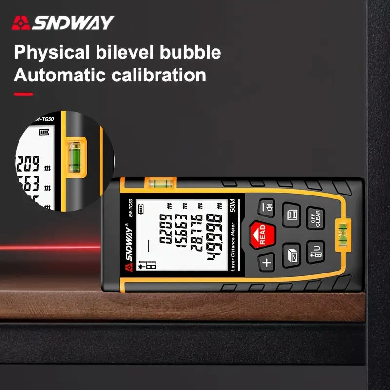 Digital Laser Distance Meter, Sndway Trena Laser Tape Range Finder