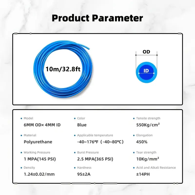 1 Set Pneumatic Tubing Kit - 10m