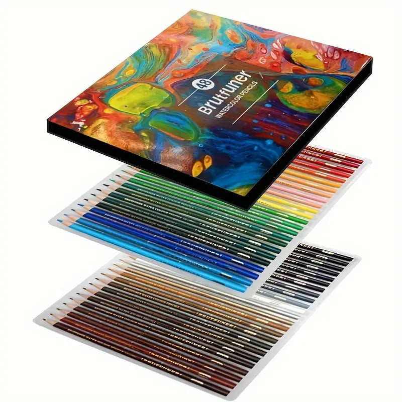 48pc Kalour Professional Watercolor Pencils Set