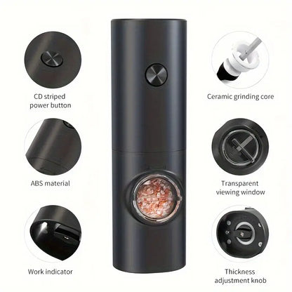 2pcs Electric Pepper Grinder or Salt Mill Set