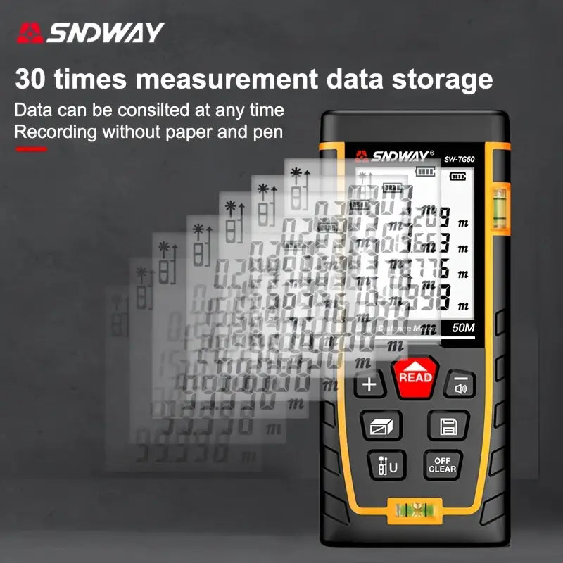 Digital Laser Distance Meter, Sndway Trena Laser Tape Range Finder