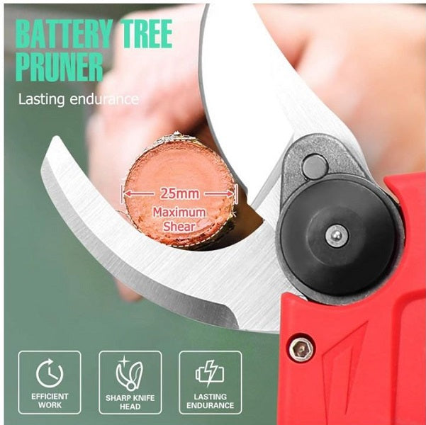 Jiageng JG20375051 Rechargeable Electric Pruning Shear With Two 25V Batteries