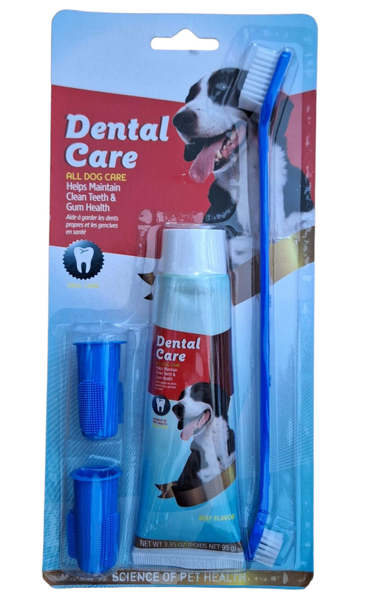 Dental Care Kit for Dogs – Complete Oral Hygiene with Toothpaste & Toothbrush Set
