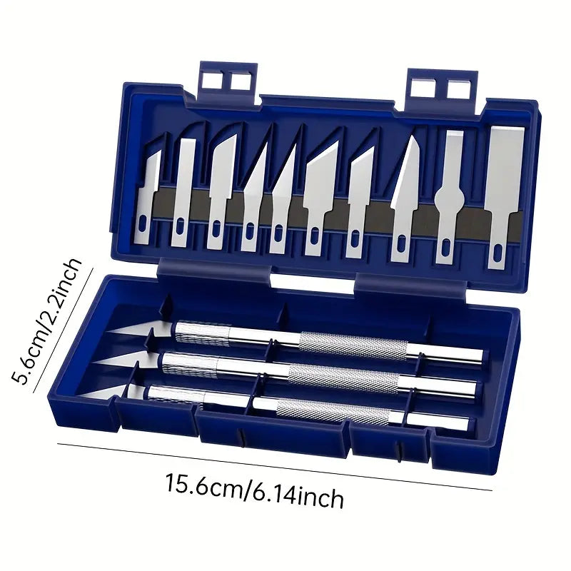 13pcs Metal Carving Knife Pen Art Set