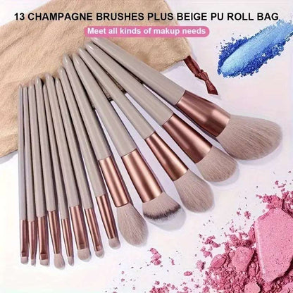 13-Pc Luxurious Soft Makeup Brush Set