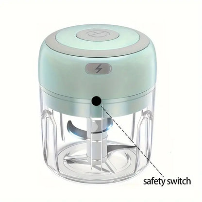 250ml Versatile USB Electric Mini Chopper for Garlic & Veggies