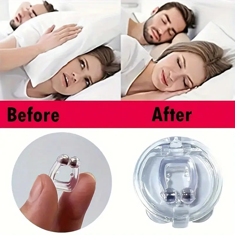 1pc Anti-Snoring Magnetic Silicone Nasal Plug