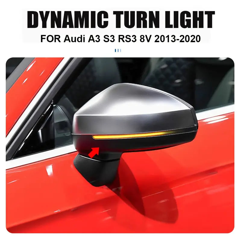 2pcs Dynamic LED Turn Signal Lights for Audi A3/S3/8V/RS3 (2014-2020)