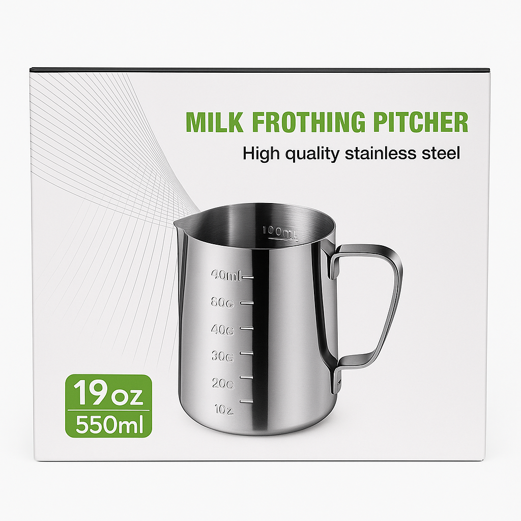 High Quality Stainless Steel Milk Frothing Pitcher - 550ml