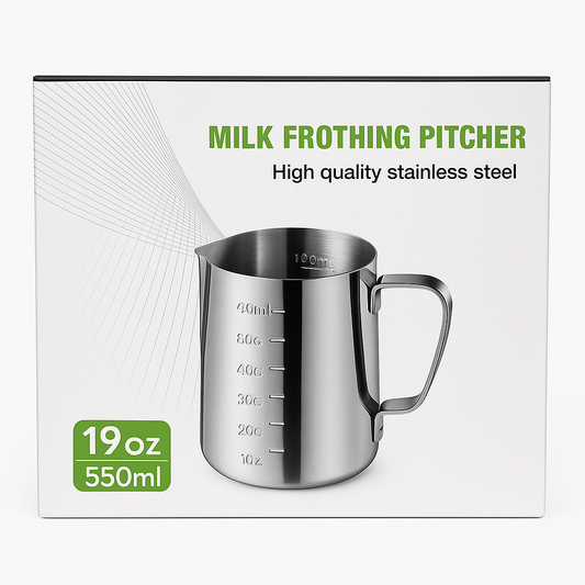 High Quality Stainless Steel Milk Frothing Pitcher - 550ml