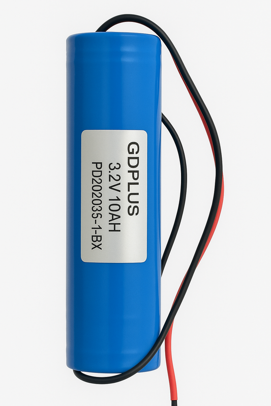 I-GDPLUS 3.2V 10AH LifePo4 Ngee-Bms ezakhelwe ngaphakathi