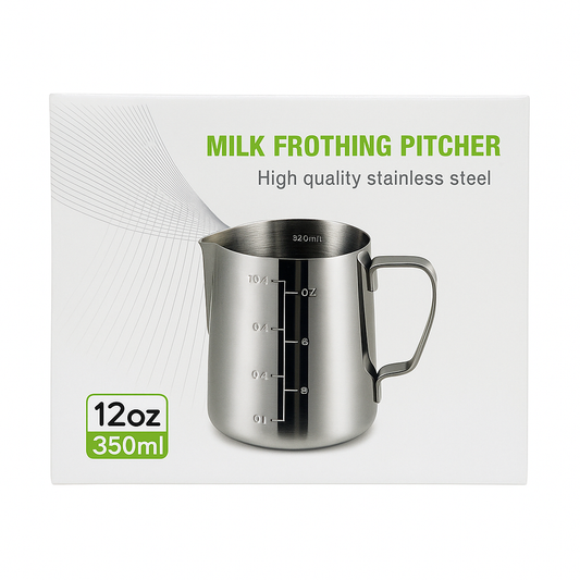 High Quality Stainless Steel Milk Frothing Pitcher - 350ml