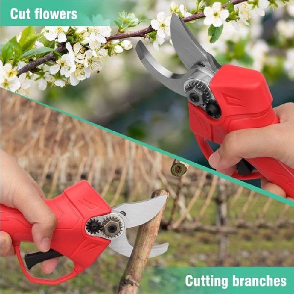 Jiageng JG20375051 Rechargeable Electric Pruning Shear With Two 25V Batteries