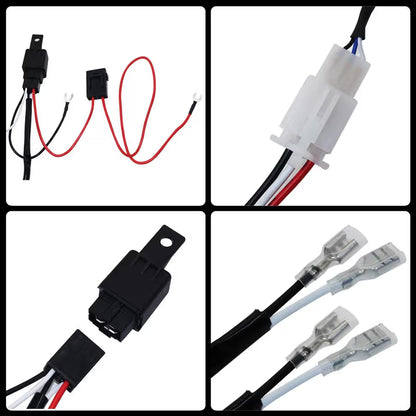 Off-Road Driving 180W Light Bar Wiring Harness with Fuse 40 Amp Relay ON/OFF Switch