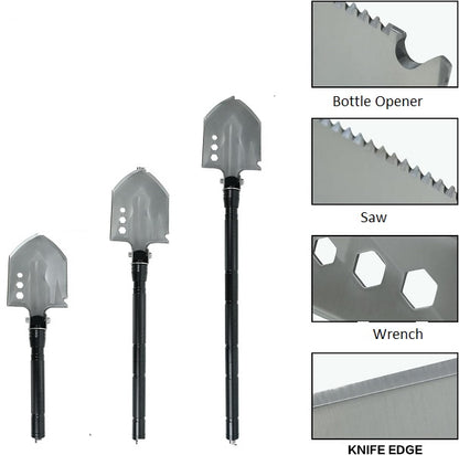 183793 Multifunction Tactical Shovel Folding Camping Survival Emergency Tools - Little Tokyo SA