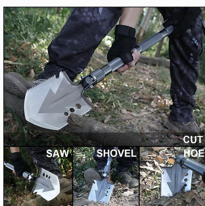 183793 Multifunction Tactical Shovel Folding Camping Survival Emergency Tools - Little Tokyo SA