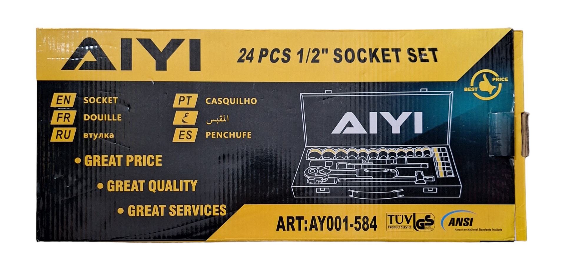 AIYI 24pcs 1/2" Socket Set - Little Tokyo SA