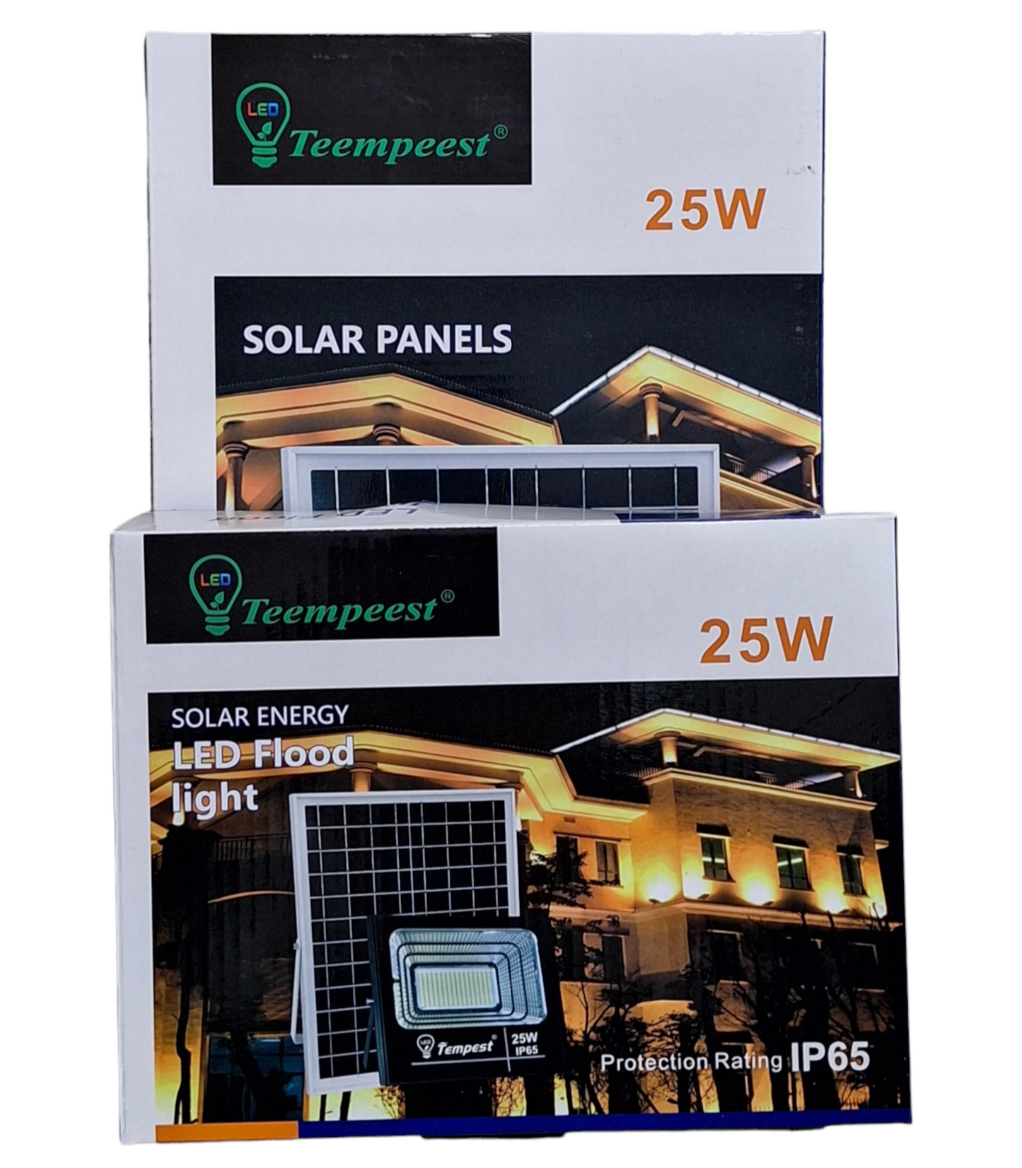 Teempeest Wireless Remote Controlled 25w LED Solar Outdoor Flood Light With Panel - Little Tokyo SA