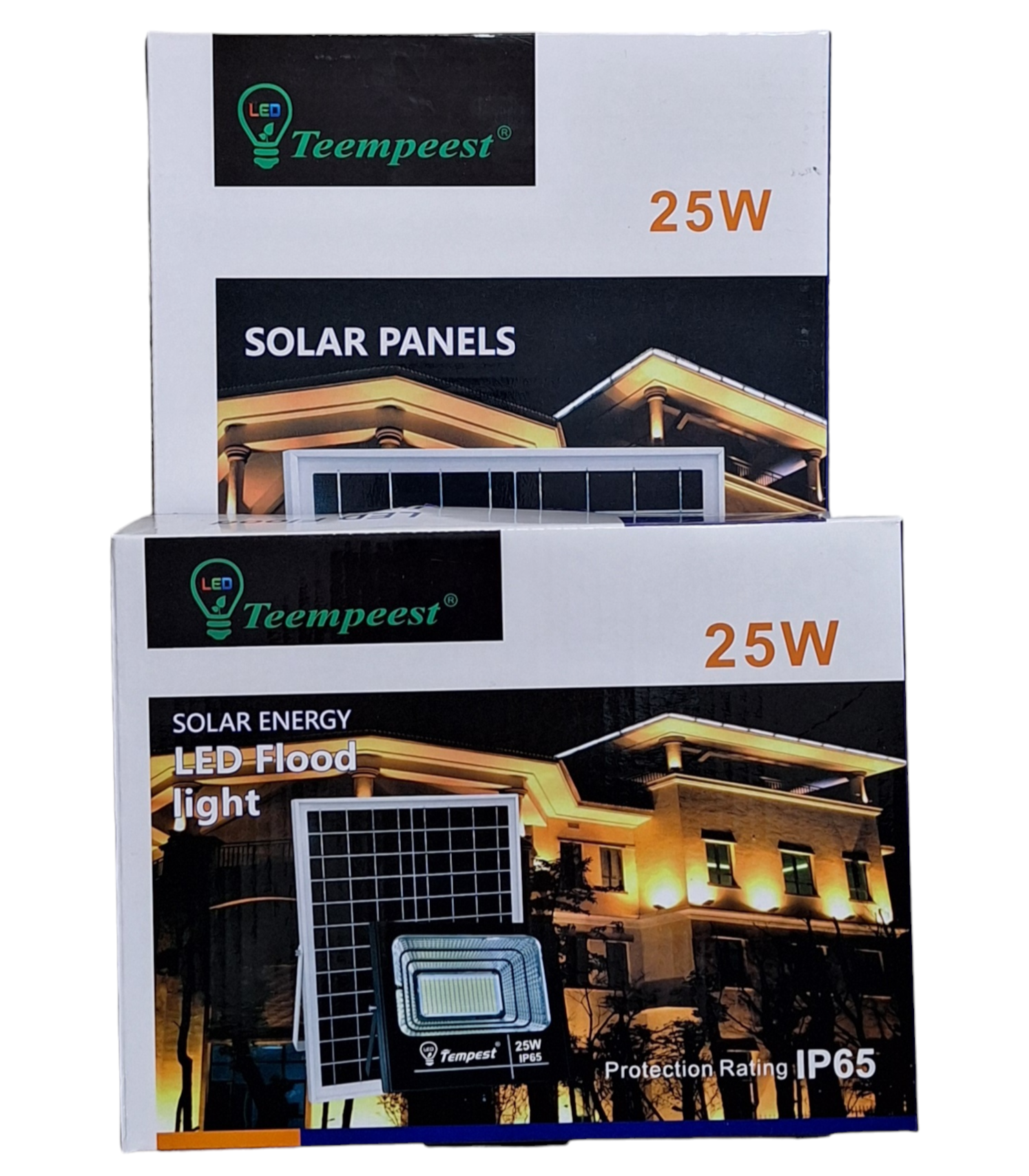 Teempeest Wireless Remote Controlled 25w LED Solar Outdoor Flood Light With Panel - Little Tokyo SA