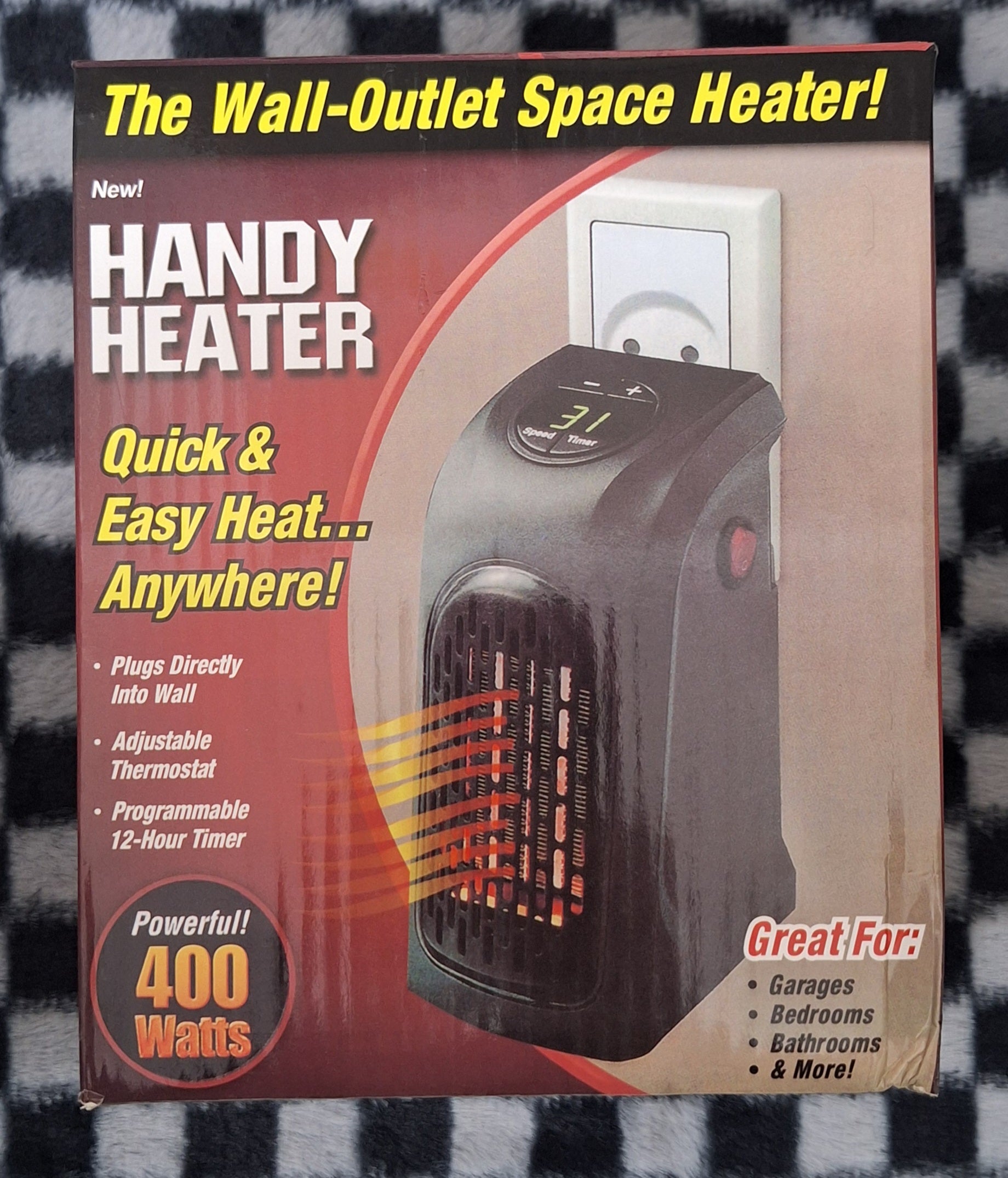 Handy Heater 400 Watts Wall Outlet Space Saving Heater - Little Tokyo SA