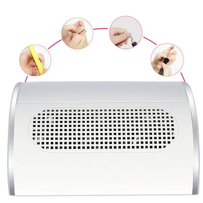 Aorlis Nail Dust Collector With Triple Fans - 40W - Little Tokyo SA