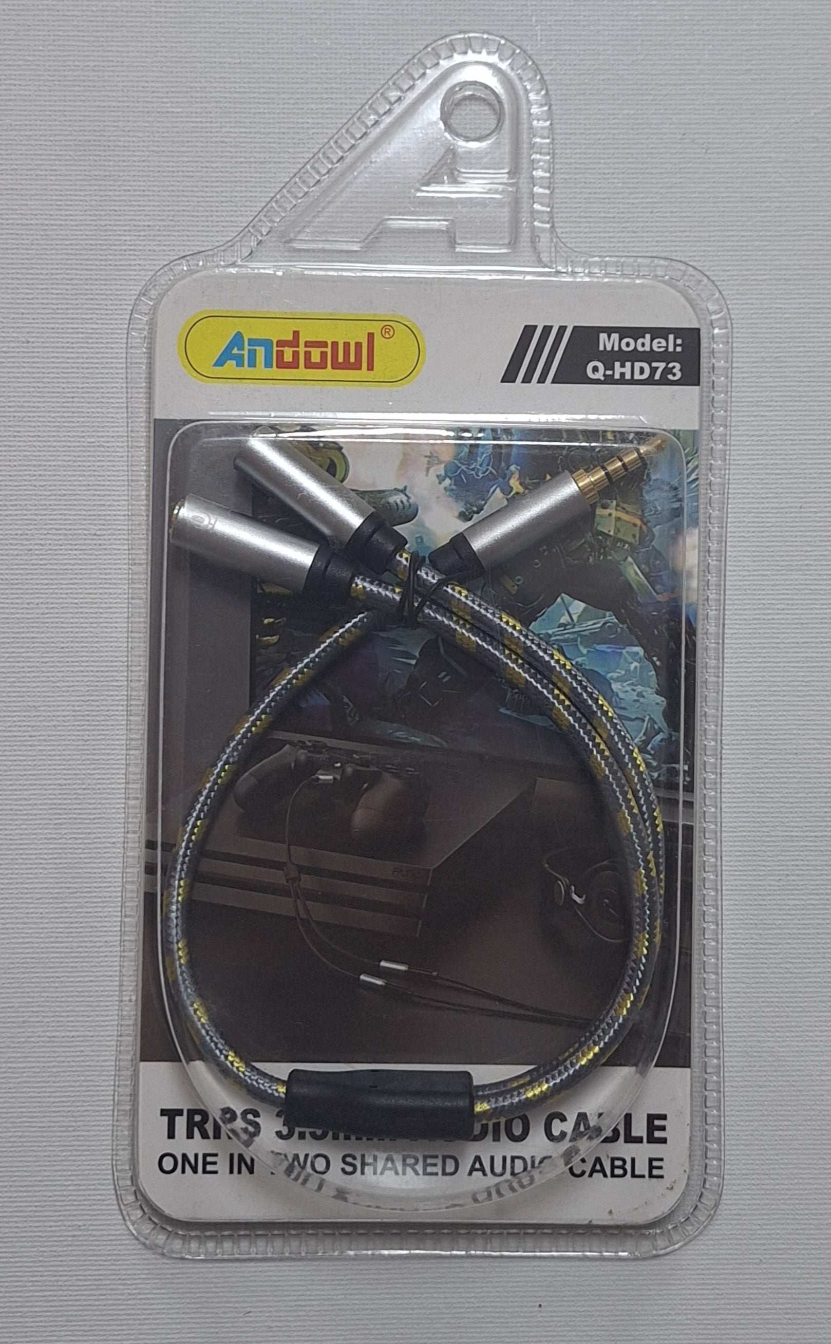 TRRS 3.5mm Audio Cable – One-In-Two Shared Audio Splitter for Seamless Sound Sharing