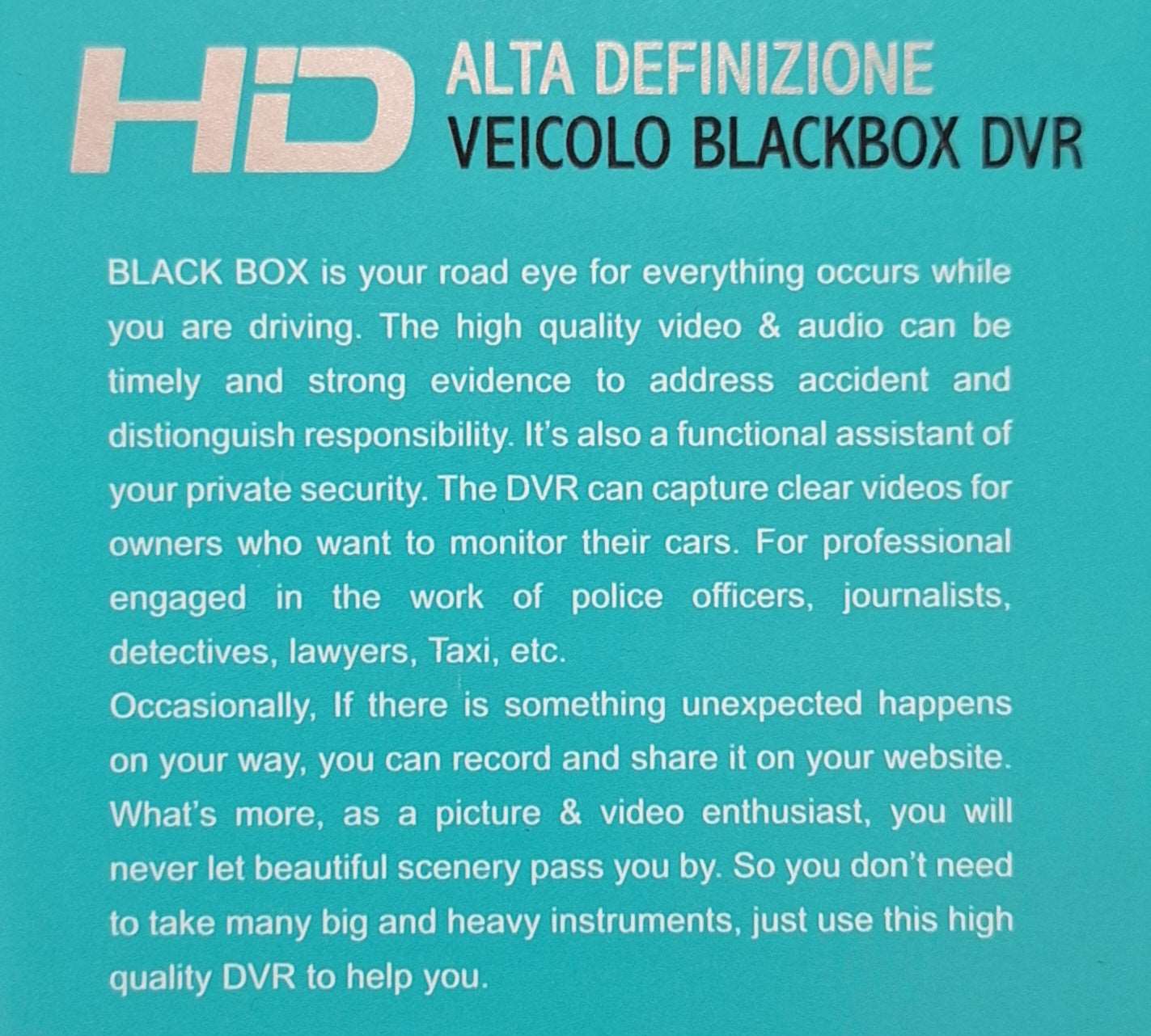 Aerbes 1080p High Definition Blackbox DVR