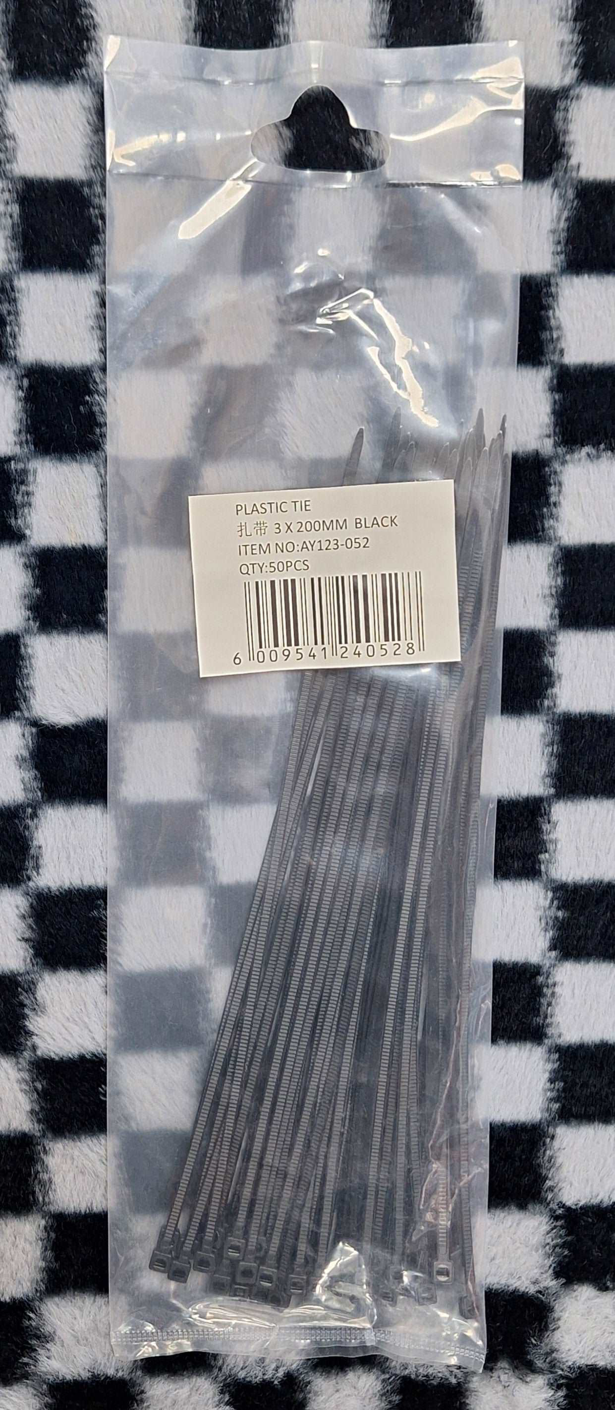 3x200 Plastic Cable Ties - 50pcs