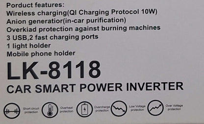 Optimize Your Ride with Andowl Smart Power Inverter: Wireless Charging for Cars