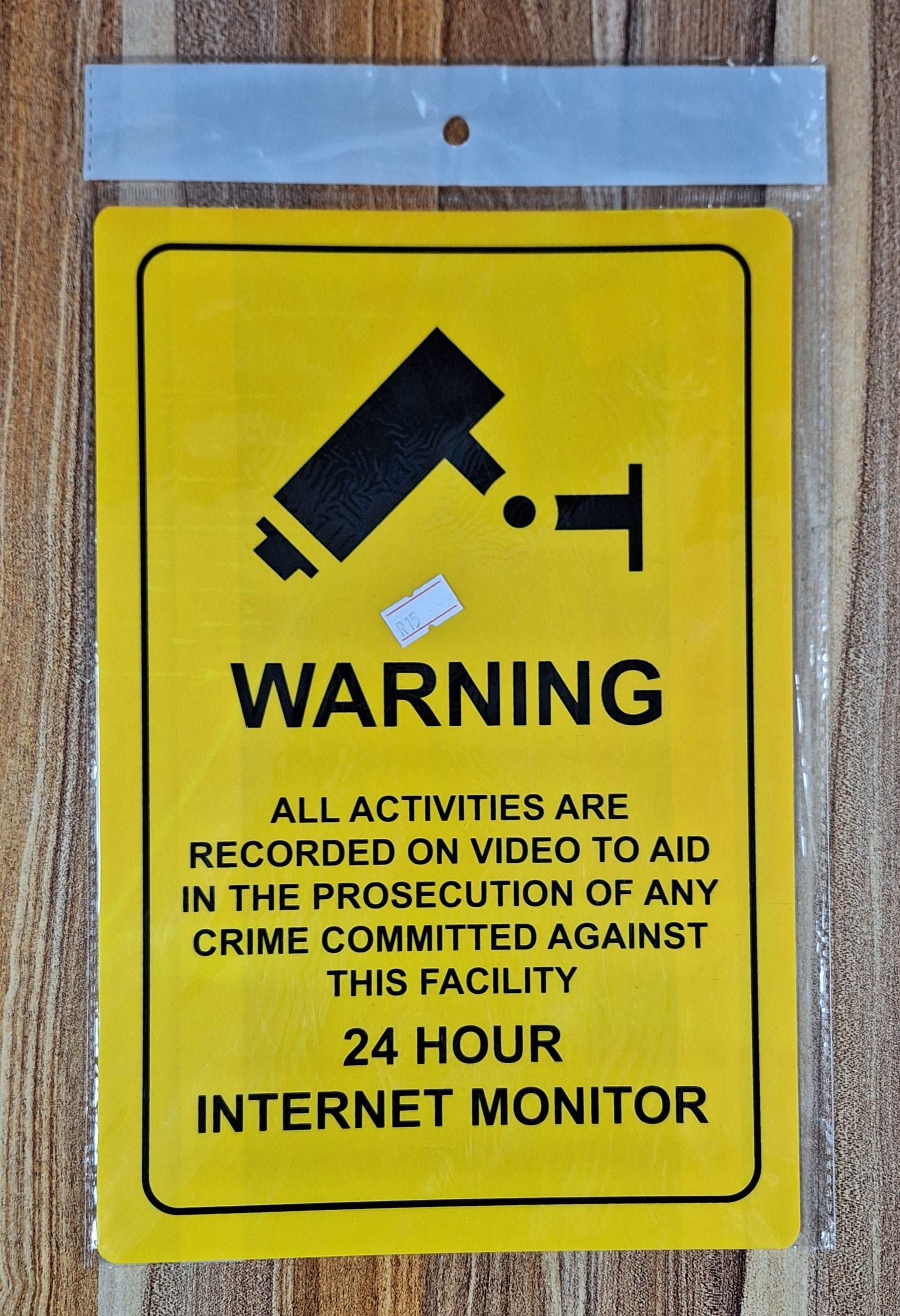 Camera Warnuing Camera Surveillance Warning Sign