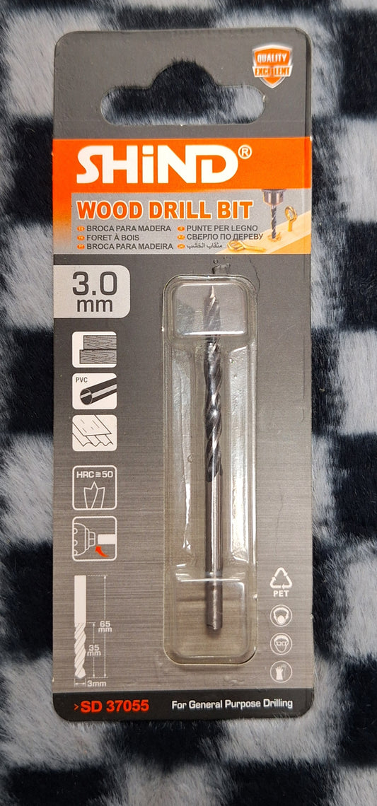 Shind Wood Drill Bit - 3mm - Little Tokyo SA