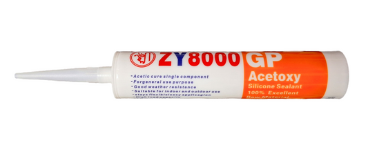 ZY8000 GP Acetoxy Silicone Sealant - Clear 300ml - Little Tokyo SA