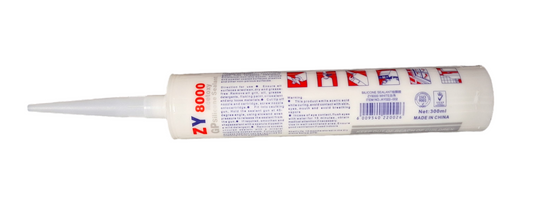 ZY8000 GP Acetoxy Silicone Sealant - White 300ml - Little Tokyo SA