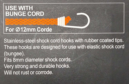 Hook 2pcs Hook For Elastic Rope - 12mm