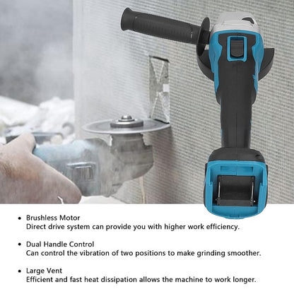 Jiageng JG20375072 Cordless Angle Grinder with 2 x 25V 15000mah Battery - Little Tokyo SA